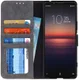 Samsung Galaxy A20s Hoesje Retro Wallet Book Case Zwart afbeelding 1