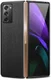 Samsung Galaxy Z Fold 2 Hoesje Litchi Skin Back Cover Zwart afbeelding 1
