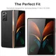 Samsung Galaxy Z Fold 2 Hoesje Litchi Skin Back Cover Zwart afbeelding 2