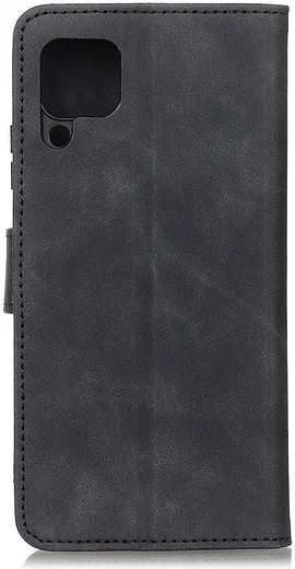 Samsung Galaxy A12 Vintage Book Case Hoesje Wallet Zwart afbeelding 5