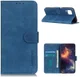 Samsung Galaxy A12 Vintage Book Case Hoesje Wallet Blauw afbeelding 2