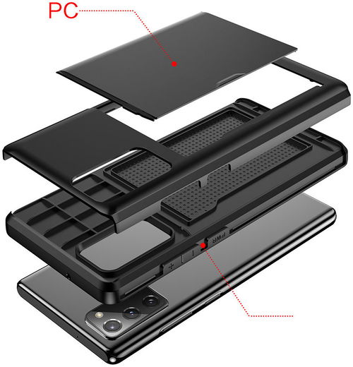 Samsung Galaxy S20 FE Hoesje met Kaart Houder Back Cover Groen afbeelding 5