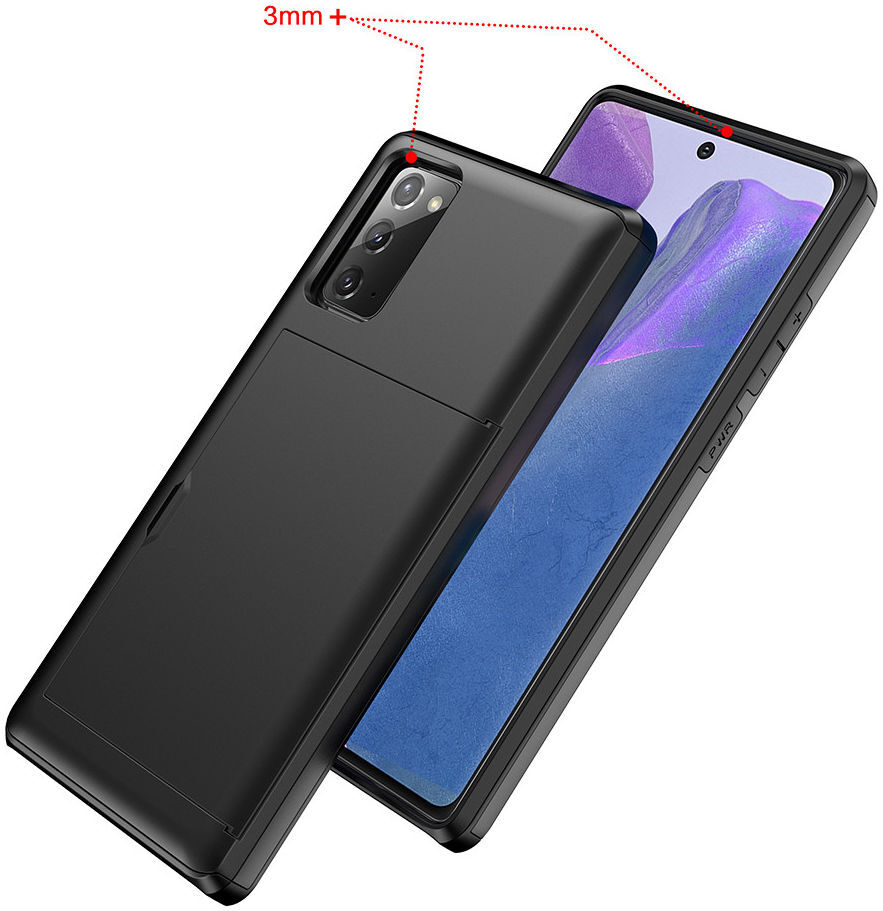 Samsung Galaxy S20 FE Hoesje met Kaart Houder Back Cover Blauw afbeelding 8