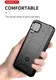 Samsung Galaxy A12 Hoesje Shock Proof Rugged Shield Zwart afbeelding 2