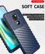 Samsung Galaxy M12 / A12 Twill Thunder Texture Back Cover Blauw afbeelding 2