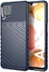 Samsung Galaxy M12 / A12 Twill Thunder Texture Back Cover Blauw afbeelding 1