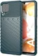 Samsung Galaxy M12 / A12 Twill Thunder Texture Back Cover Groen afbeelding 1