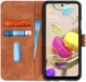 LG K42 Vintage Book Case Hoesje Wallet Bruin afbeelding 1