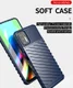 Motorola Moto G9 Plus Hoesje TPU Thunder Design Blauw afbeelding 2