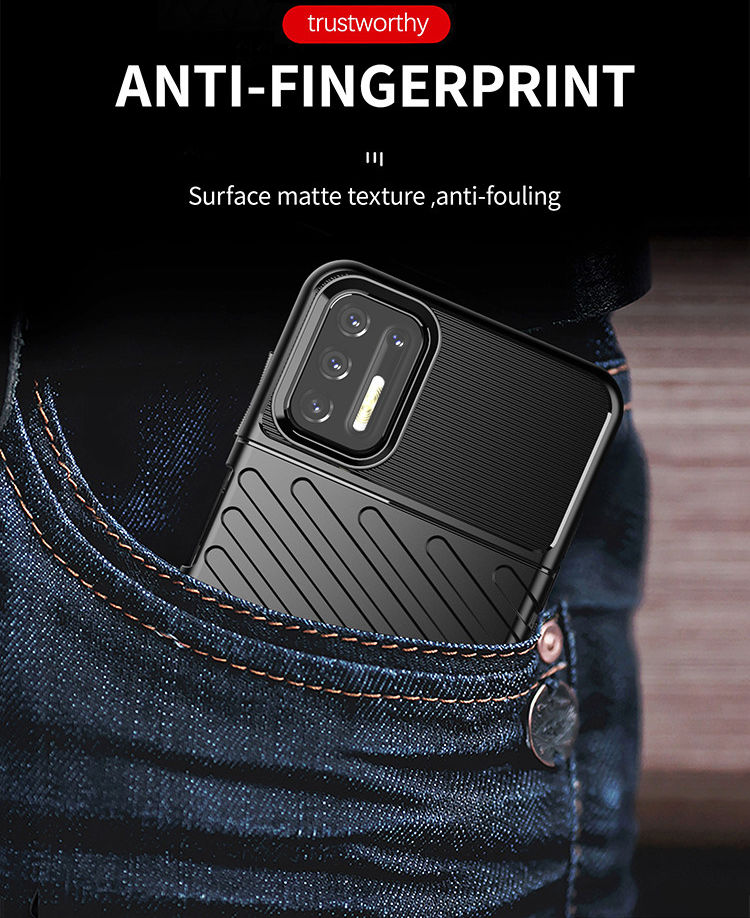 Motorola Moto G9 Plus Hoesje TPU Thunder Design Blauw afbeelding 4