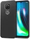 Motorola Moto G9 Play / Moto E7 Plus Hoesje Twill Slim Textuur Zwart afbeelding 1