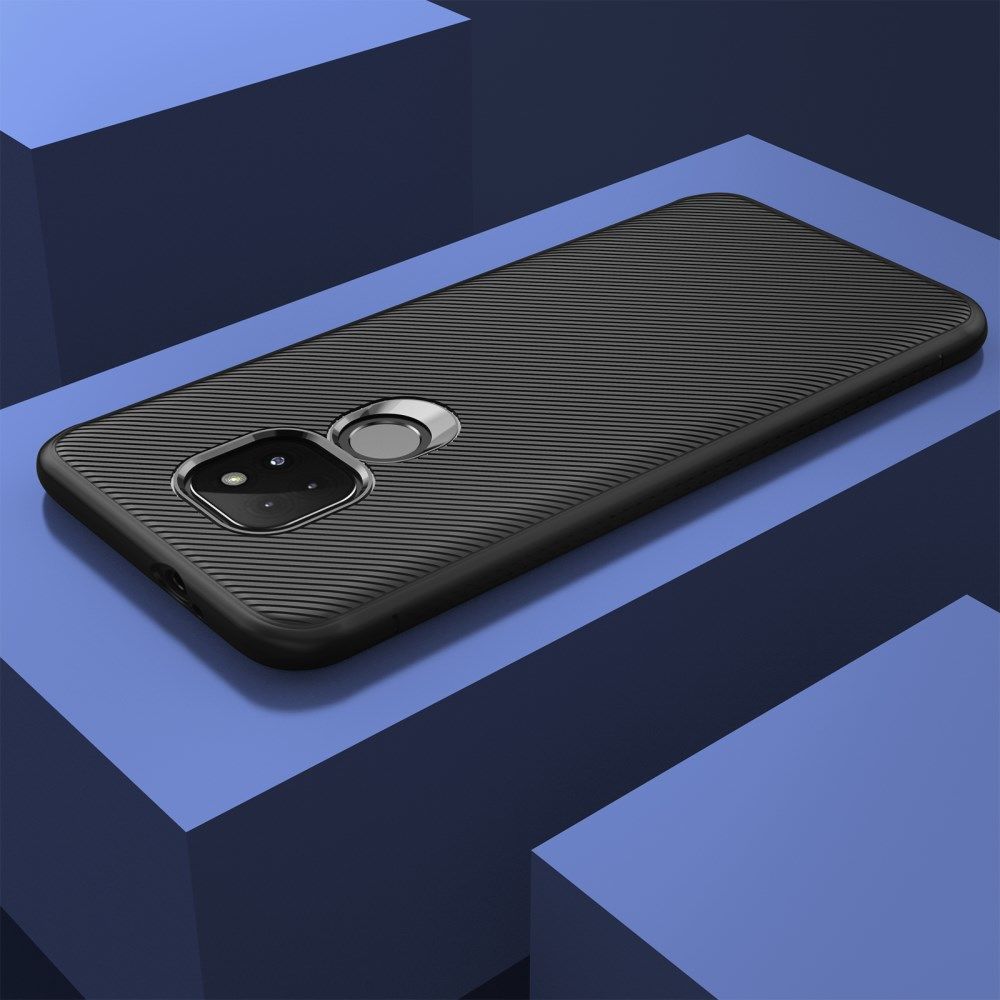 Motorola Moto G9 Play / Moto E7 Plus Hoesje Twill Slim Textuur Zwart afbeelding 5