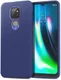 Motorola Moto G9 Play / Moto E7 Plus Hoesje Twill Slim Textuur Blauw afbeelding 1