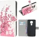 Motorola Moto G9 Play / Moto E7 Plus Hoesje met Bloemen Print afbeelding 3