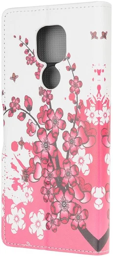 Motorola Moto G9 Play / Moto E7 Plus Hoesje met Bloemen Print afbeelding 1