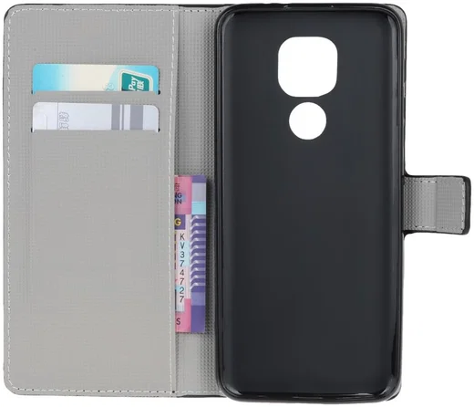 Motorola Moto G9 Play / Moto E7 Plus Hoesje met Bloemen Print afbeelding 2