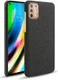 Motorola Moto G9 Plus Stof Hard Back Cover Zwart afbeelding 1