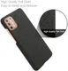 Motorola Moto G9 Plus Stof Hard Back Cover Zwart afbeelding 4