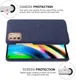 Motorola Moto G9 Plus Stof Hard Back Cover Blauw afbeelding 5