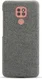 Motorola Moto G9 Play Stof Hard Back Cover Donker Grijs afbeelding 3