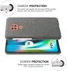 Motorola Moto G9 Play Stof Hard Back Cover Donker Grijs afbeelding 5