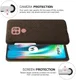 Motorola Moto G9 Play Stof Hard Back Cover Coffee afbeelding 5