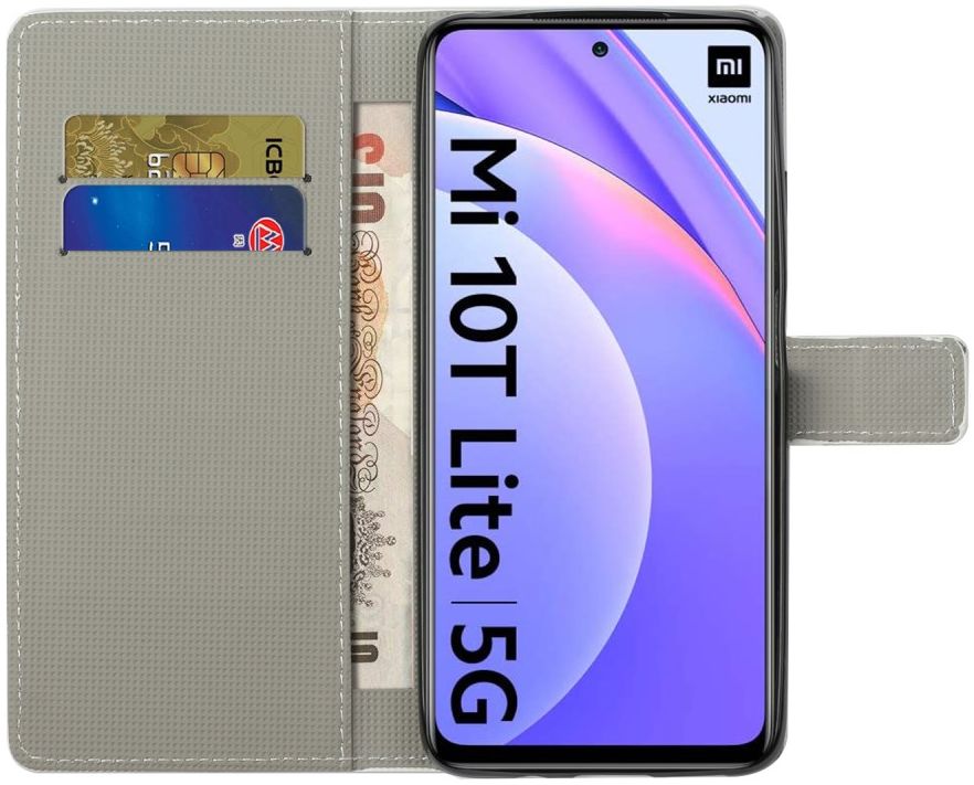 Xiaomi Mi 10T Lite Uilen Print Book Case afbeelding 5