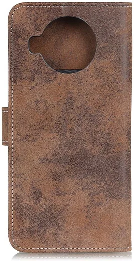Xiaomi Mi 10T Lite Retro Wallet Book Case Hoesje Bruin afbeelding 5
