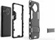 Xiaomi Redmi Note 9 Pro / Note 9S Shockproof Backcover Kickstand Zwart afbeelding 6