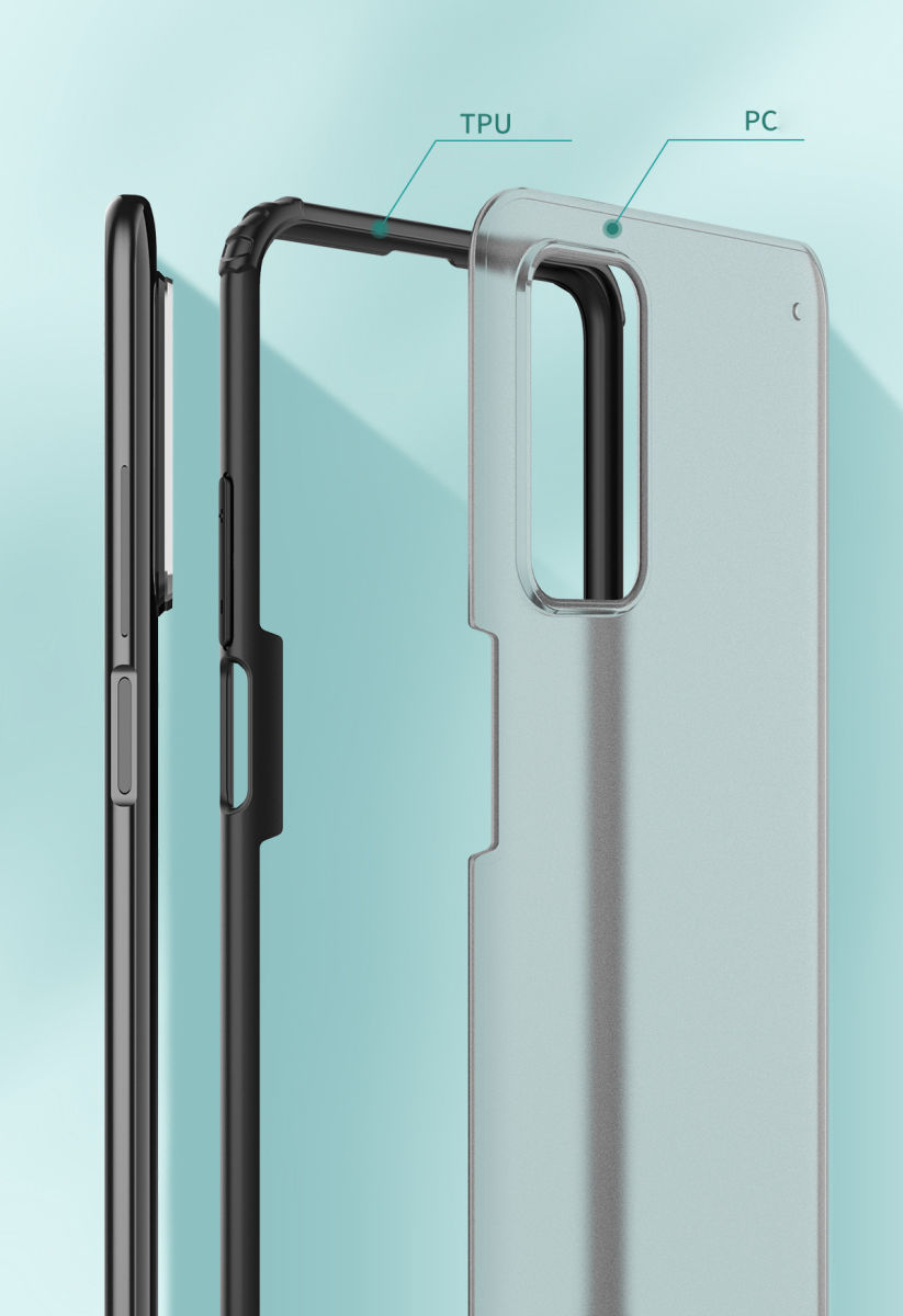 Xiaomi Mi 10T / Mi 10T Pro Hoesje Hybride Back Cover Matte Zwart afbeelding 2