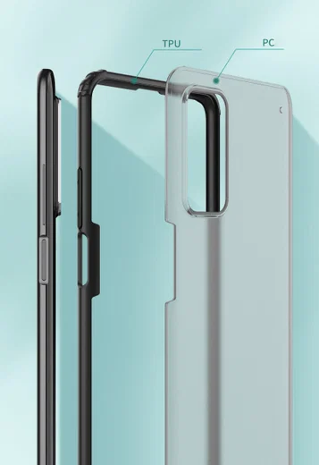 Xiaomi Mi 10T / Mi 10T Pro Hoesje Hybride Back Cover Matte Zwart afbeelding 2