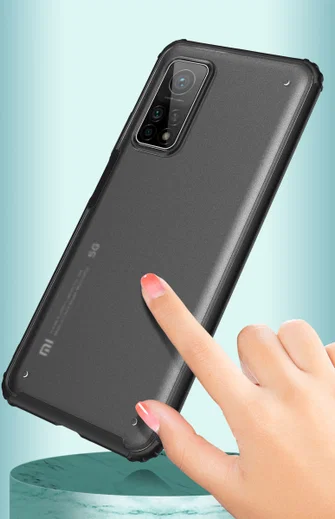 Xiaomi Mi 10T / Mi 10T Pro Hoesje Hybride Back Cover Matte Zwart afbeelding 6