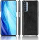 Oppo Reno 4 Pro 4G Hoesje Litchi Skin Kunstleer Back Cover Zwart afbeelding 3