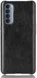 Oppo Reno 4 Pro 4G Hoesje Litchi Skin Kunstleer Back Cover Zwart afbeelding 1