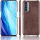 Oppo Reno 4 Pro 4G Hoesje Litchi Skin Kunstleer Back Cover Bruin afbeelding 3