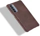 Oppo Reno 4 Pro 4G Hoesje Litchi Skin Kunstleer Back Cover Bruin afbeelding 4