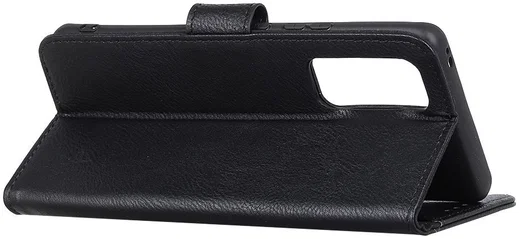 Oppo Reno4 5G Hoesje Retro Wallet Book Case Zwart afbeelding 5