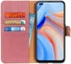 Oppo Reno4 5G Hoesje Retro Wallet Book Case Roze afbeelding 1