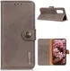 Oppo Reno4 5G Hoesje Retro Wallet Book Case Grijs afbeelding 2