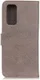 Oppo Reno4 5G Hoesje Retro Wallet Book Case Grijs afbeelding 4