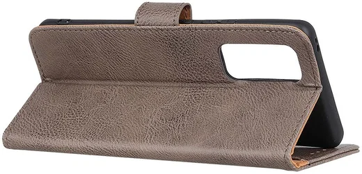 Oppo Reno4 5G Hoesje Retro Wallet Book Case Grijs afbeelding 5