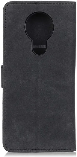 Nokia 3.4 Vintage Book Case Hoesje Wallet Zwart afbeelding 6