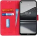 Nokia 3.4 Vintage Book Case Hoesje Wallet Rood afbeelding 1
