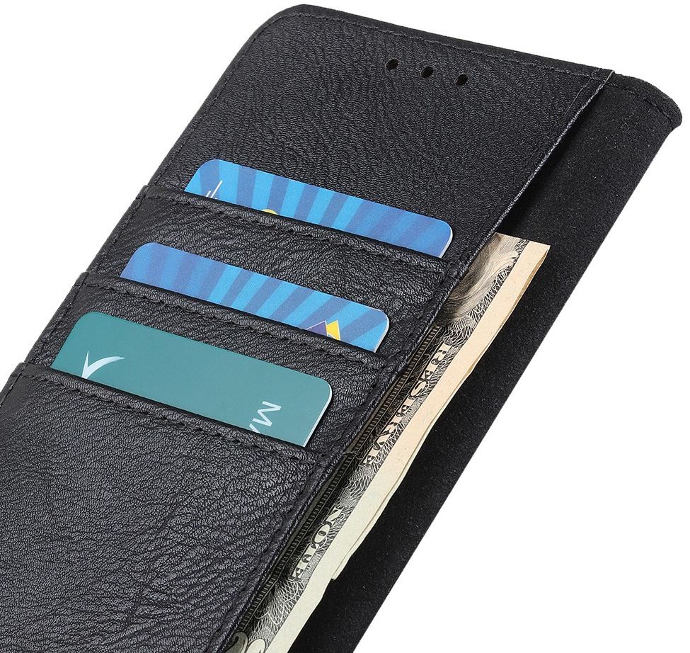 Nokia 3.4 Hoesje Retro Wallet Book Case Zwart afbeelding 10