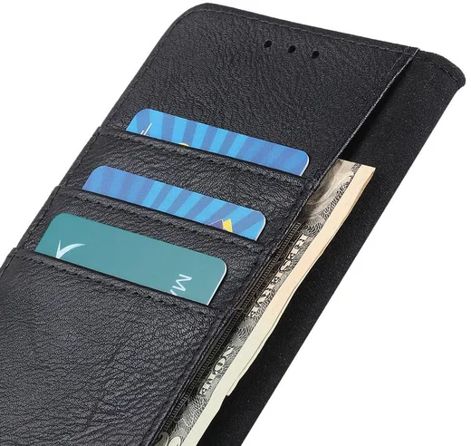 Nokia 3.4 Hoesje Retro Wallet Book Case Zwart afbeelding 10