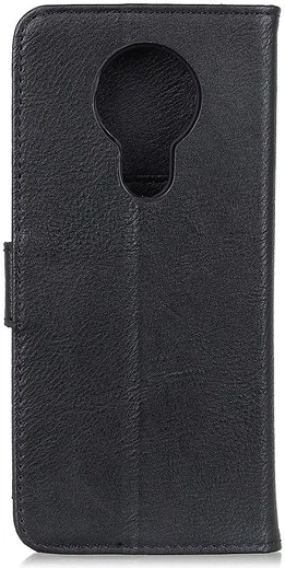 Nokia 3.4 Hoesje Retro Wallet Book Case Zwart afbeelding 6