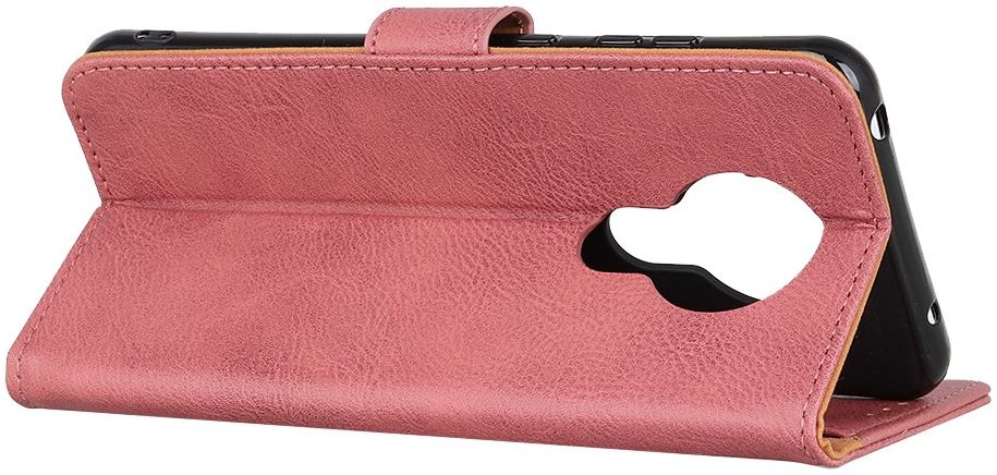 Nokia 3.4 Hoesje Retro Wallet Book Case Roze afbeelding 4