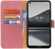 Nokia 3.4 Hoesje Retro Wallet Book Case Roze afbeelding 1