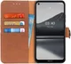 Nokia 3.4 Hoesje Retro Wallet Book Case Bruin afbeelding 1