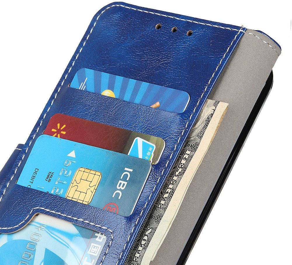 Nokia 3.4 Portemonnee Stand Hoesje Blauw afbeelding 9